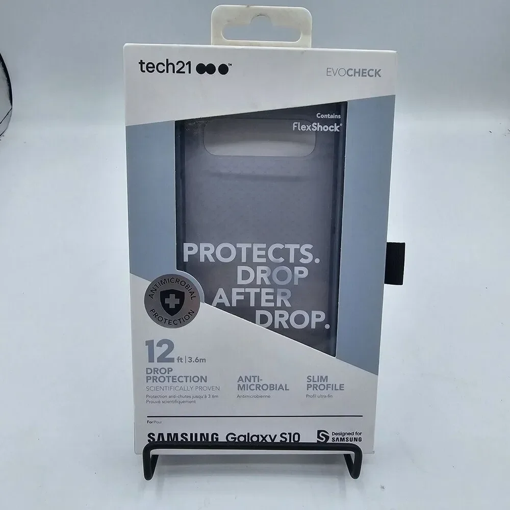 Tech21 Clear blue, New Case For Galaxy  S10, 12 Foot Drop Protection